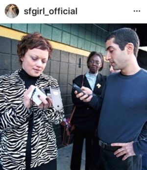 sfgirl_flipphone flip phone, instagram, 1990s, dot com, valley of the boom, sfgirl, silicon valley